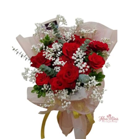 Bó hoa hồng đỏ tình yêu – Biểu tượng của sự lãng mạn vĩnh cửu