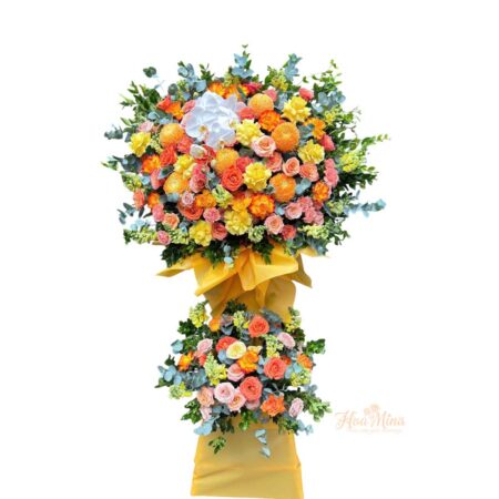 Kệ Hoa Chúc Mừng Rực Rỡ – Khởi Đầu May Mắn & Thành Công